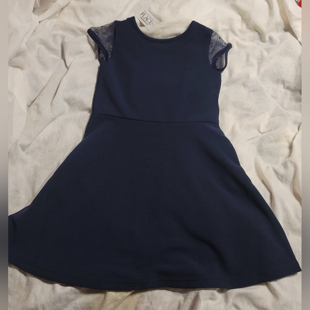 Nwt Lot Of 2 Girls School Uniform Navy Skater Dress Size Large - Picture 3 of 12